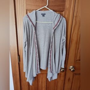 Eddie Bauer open front casual hooded cardigan S